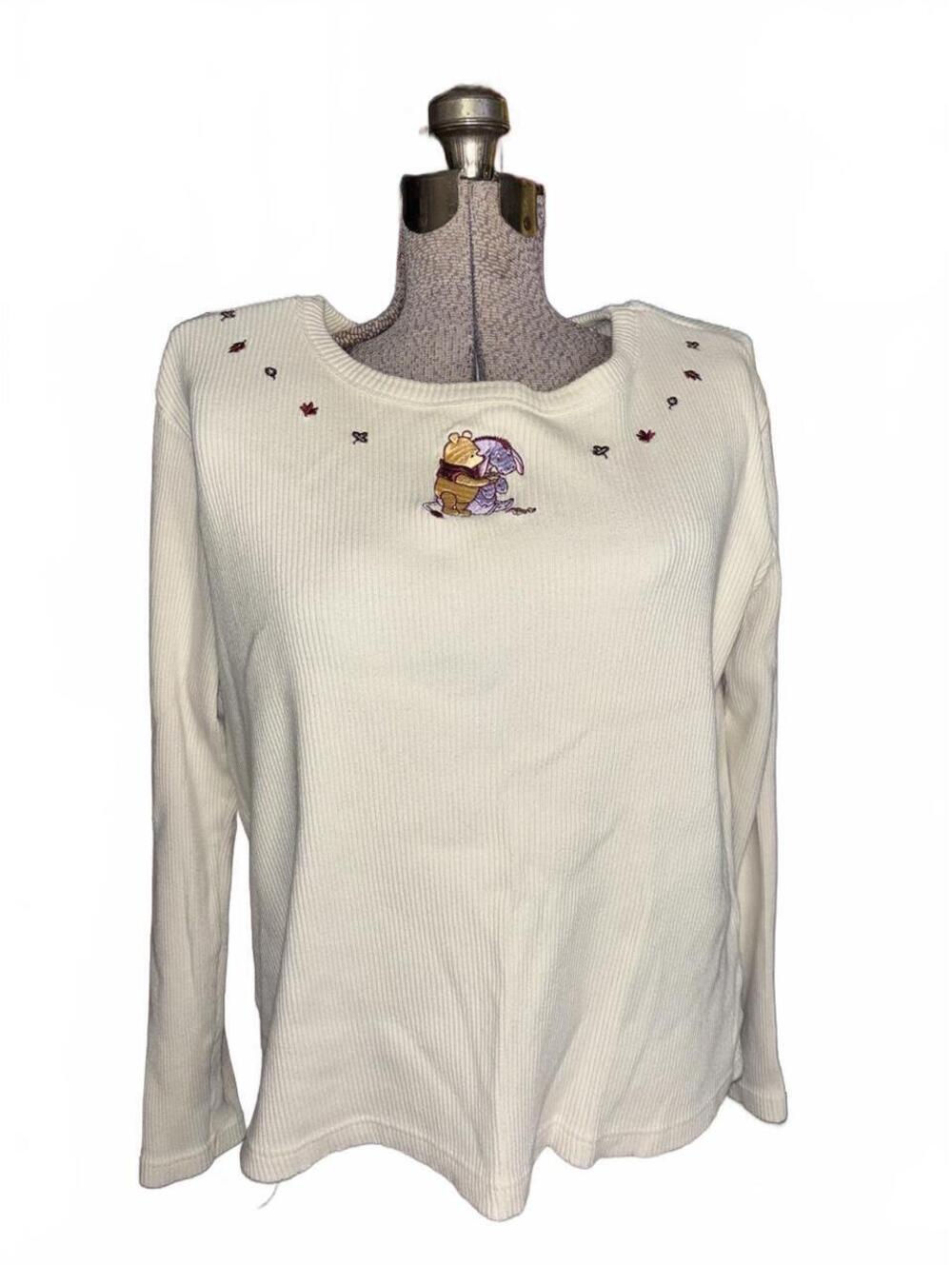 90s Vintage Disney long sleeve embroidered shirt